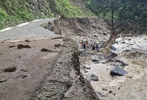 El COER Amazonas informó que las lluvias intensas registradas en Aramando causaron daños graves en la infraestructura vial de ese distrito ubicado en la provincia de Bagua. ANDINA/Difusión