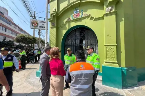 Municipalidad de Surquillo brinda apoyo a la comisaría tras emergencia en sus instalaciones. Foto: Difusión