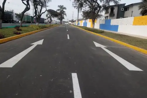 Alcalde de Lima inaugura la nueva auxiliar de la vía evitamiento y av. Separadora Industrial en La Molina
