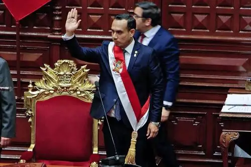 Presidente de la República José Jerí Oré. Foto: AFP