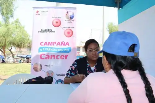 La Dirección Regional de Salud de Tacna inicióuna campaña de descarte por la Semana Nacional de Lucha contra el Cáncer. ANDINA/Difusión