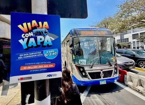 Conoce las nuevas tarifas integradas del servicio extraordinario 8 del corredor Azul. Foto: ANDINA/Difusión