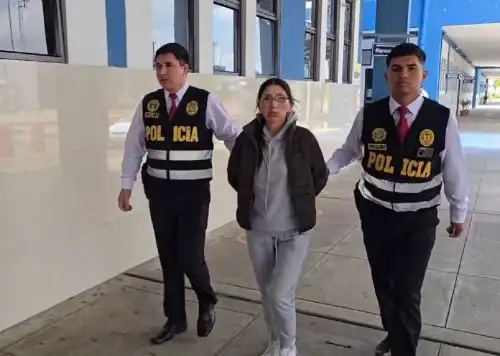 Policía Nacional detuvo en Tumbes a una mujer requisitoriada por la justicia por el delito de terrorismo agravado. ANDINA/Difusión