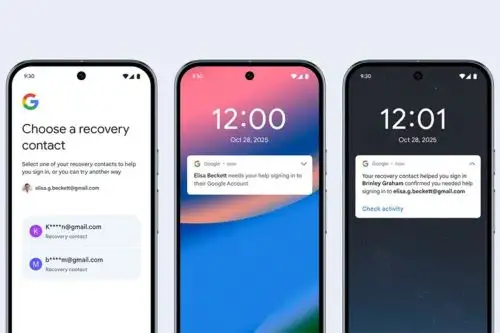Contactos de Recuperación es una nueva función de seguridad para las cuentas personales de Google que te ayudará a acceder a tu cuenta. Foto: Google