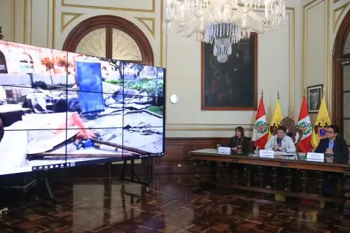 Alcalde de Lima Renzo Reggiardo brinda reporte de daños en el centro histórico tras la convocatoria de los colectivos sociales a la marcha de ayer