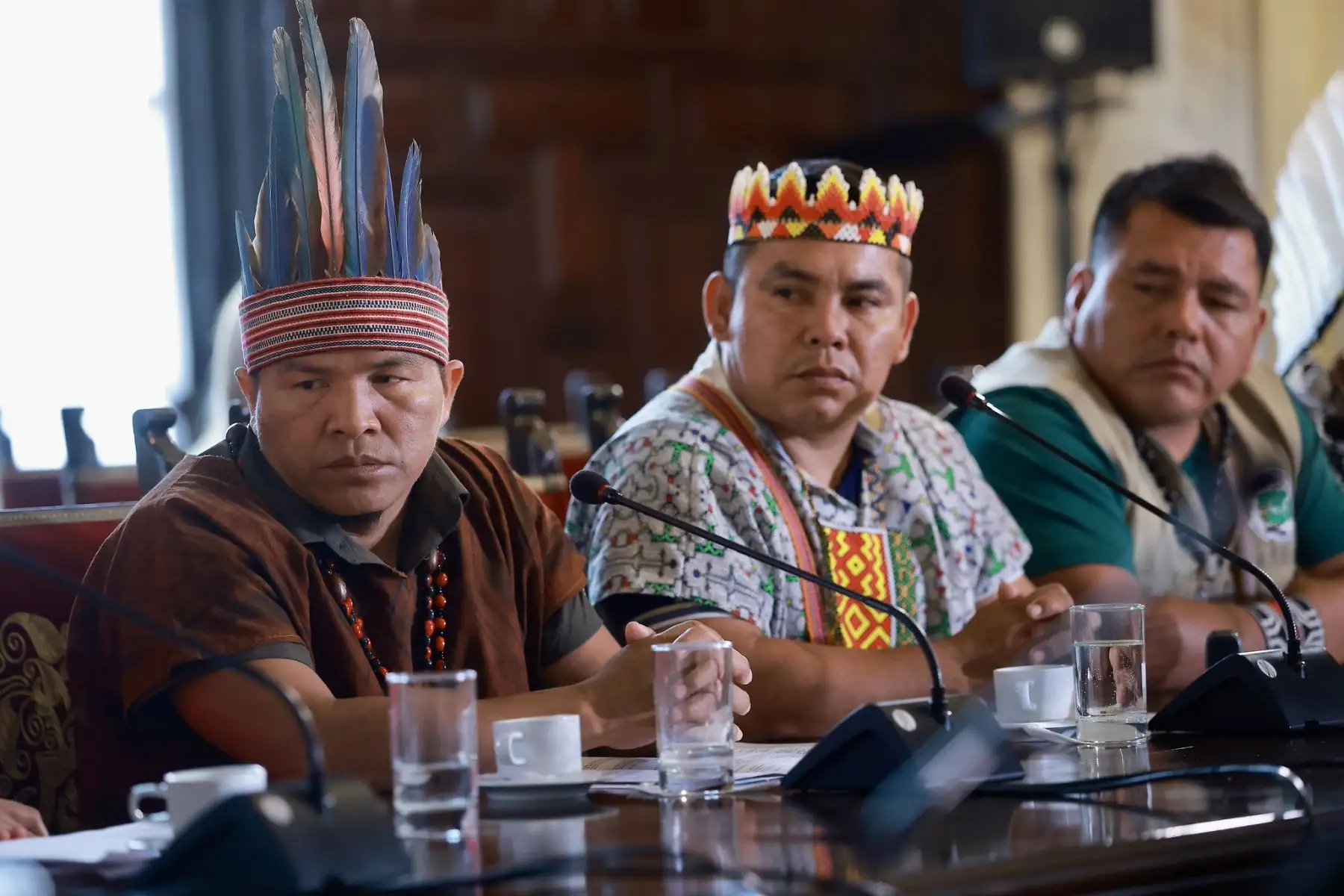 Presidente José Jerí Oré lideró reunión con representantes de comunidades nativas de la Amazonía.
Foto: ANDINA/Prensa Presidencia