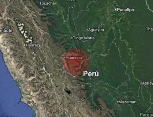 Un temblor de magnitud 4.1 se registró en la madrugada de hoy en la región Huánuco.
