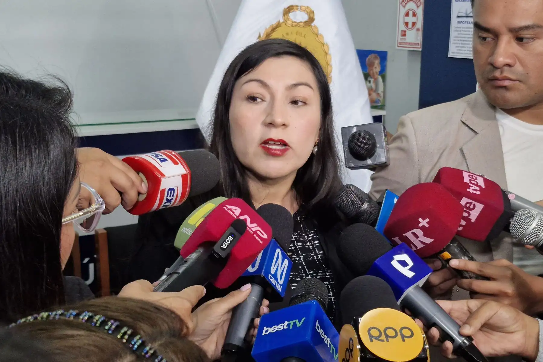 Fiscal provincial Margarita Haro Pinto, de la Primera Fiscalía Provincial Penal Corporativa de San Juan de Lurigancho-Zona Media (Primer Despacho), quien denunció públicamente los actos de extorsión de los que es víctima por investigar a redes criminales en San Juan de Lurigancho. Foto: ANDINA/Jhonel Rodríguez Robles