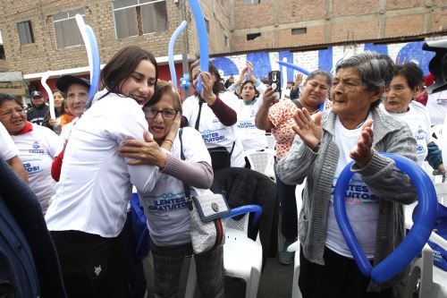 La ministra de Desarrollo e Inclusión Social participa en el Festival del Adulto Mayor por el 14 aniversario de Pensión 65 en el Callao