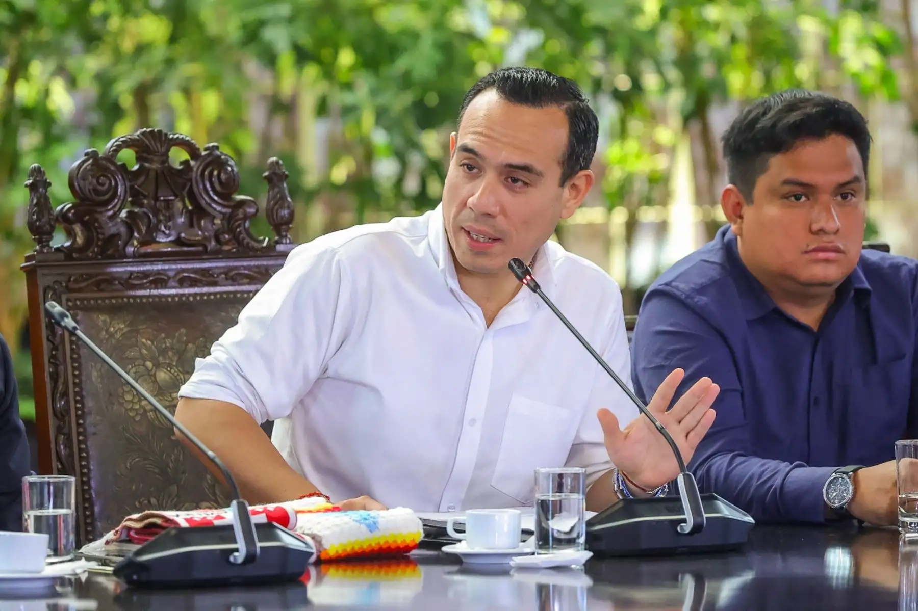 Presidente José Jerí Oré, sostuvo un encuentro con representantes de la Asociación Nacional de Distritalizaciones por Interés Nacional (ANDIN) para atender sus principales demandas. Foto: ANDINA/Prensa Presidencia