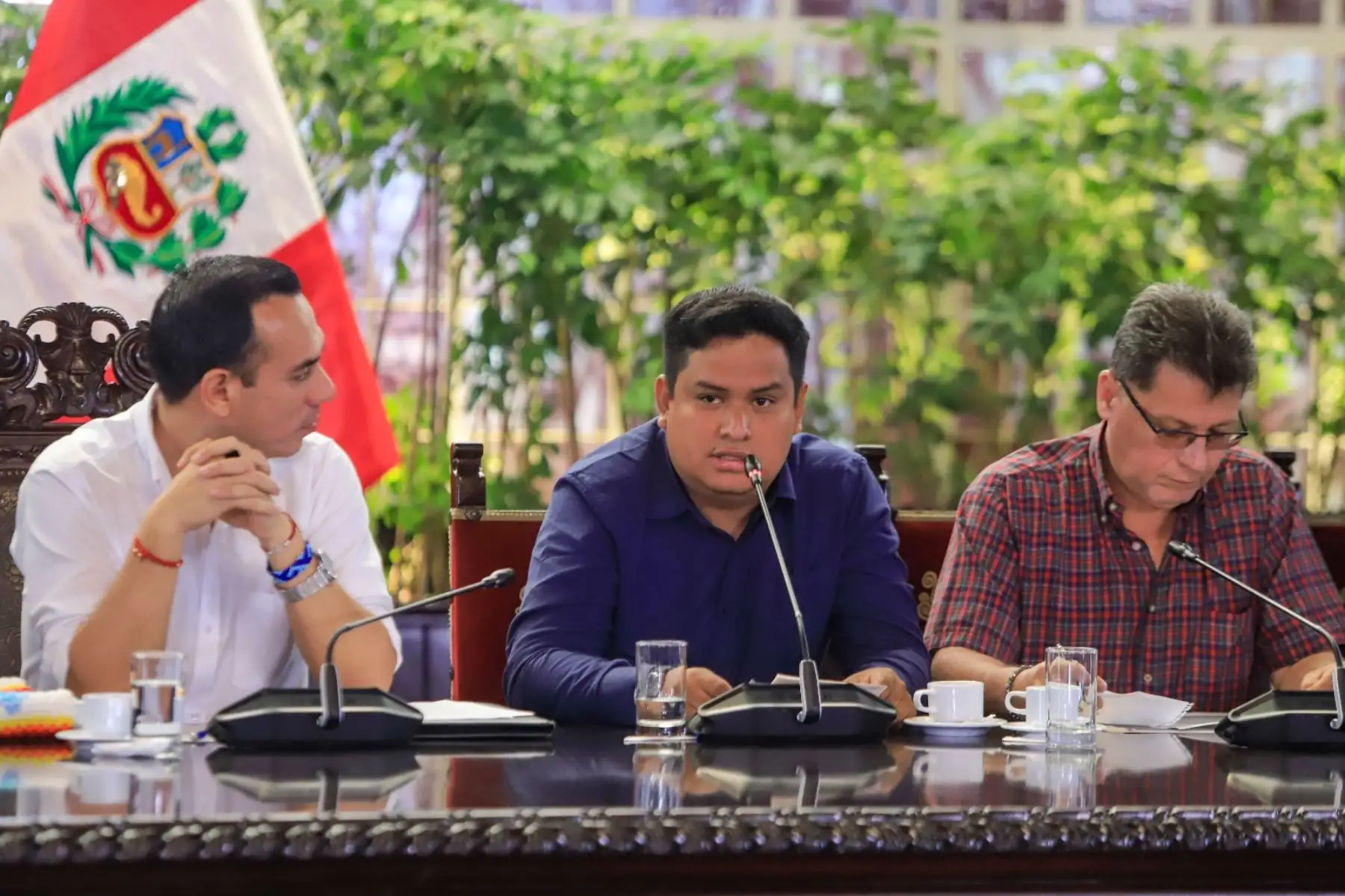 Presidente José Jerí Oré, sostuvo un encuentro con representantes de la Asociación Nacional de Distritalizaciones por Interés Nacional (ANDIN) para atender sus principales demandas. Foto: ANDINA/Prensa Presidencia
