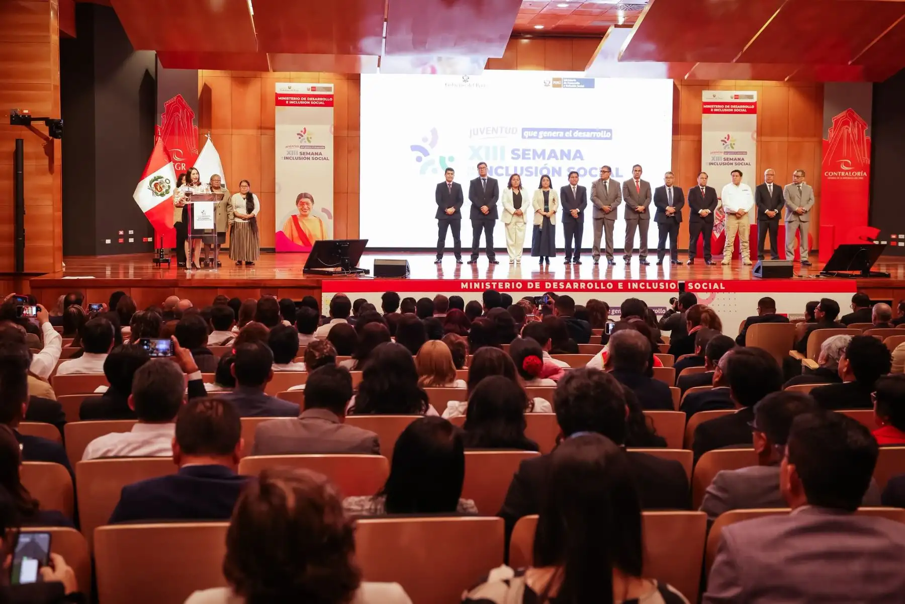 Ministerio de Desarrollo e Inclusión Social,  Lesly Shica Seguil inauguró la XIII Semana de la Inclusión Social.
Foto: Midis