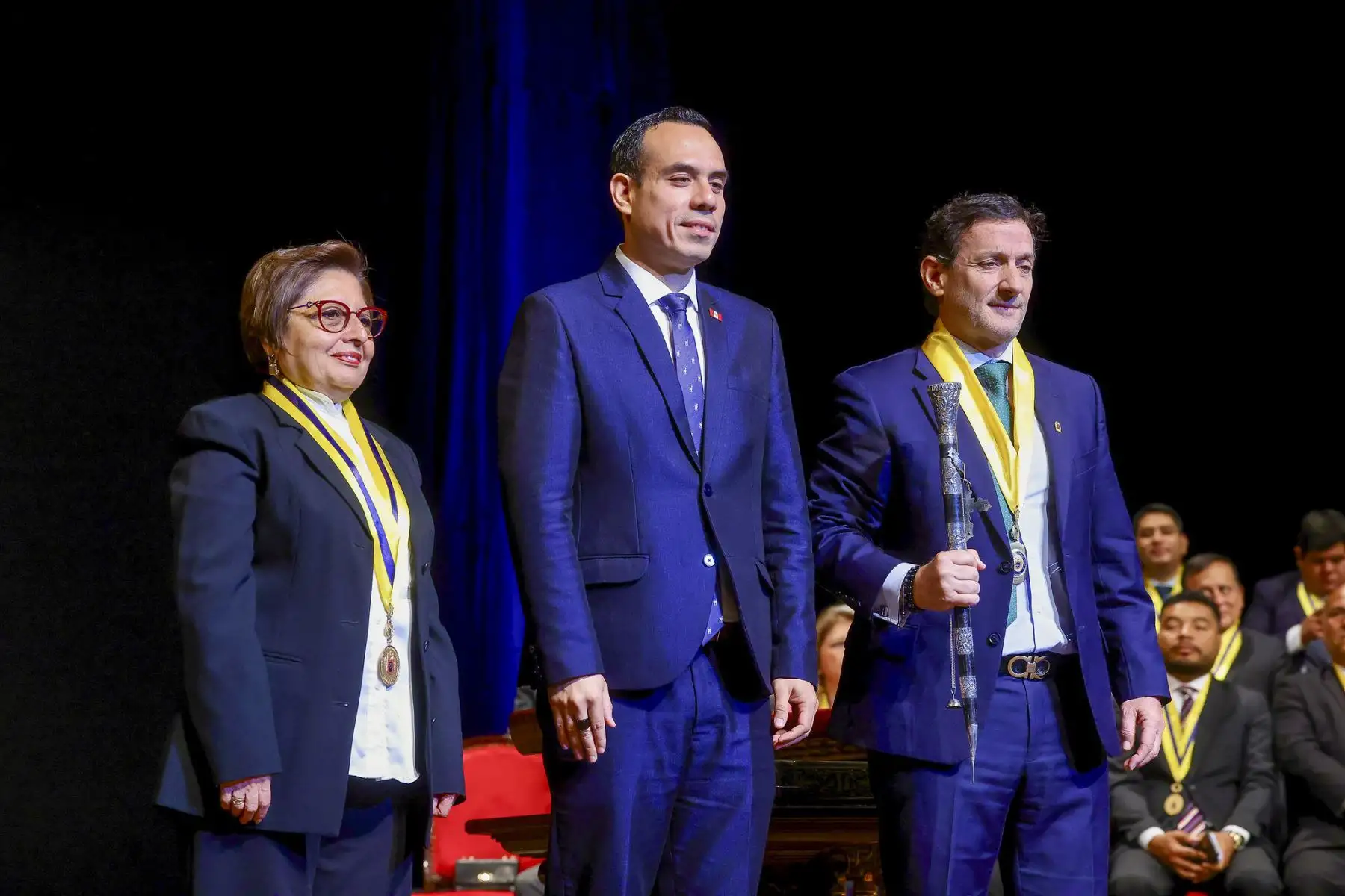 El presidente de la república, José Jerí, participa en la ceremonia de juramentación de Renzo Reggiardo como alcalde metropolitano de Lima.
Foto: ANDINA/Prensa Presidencia