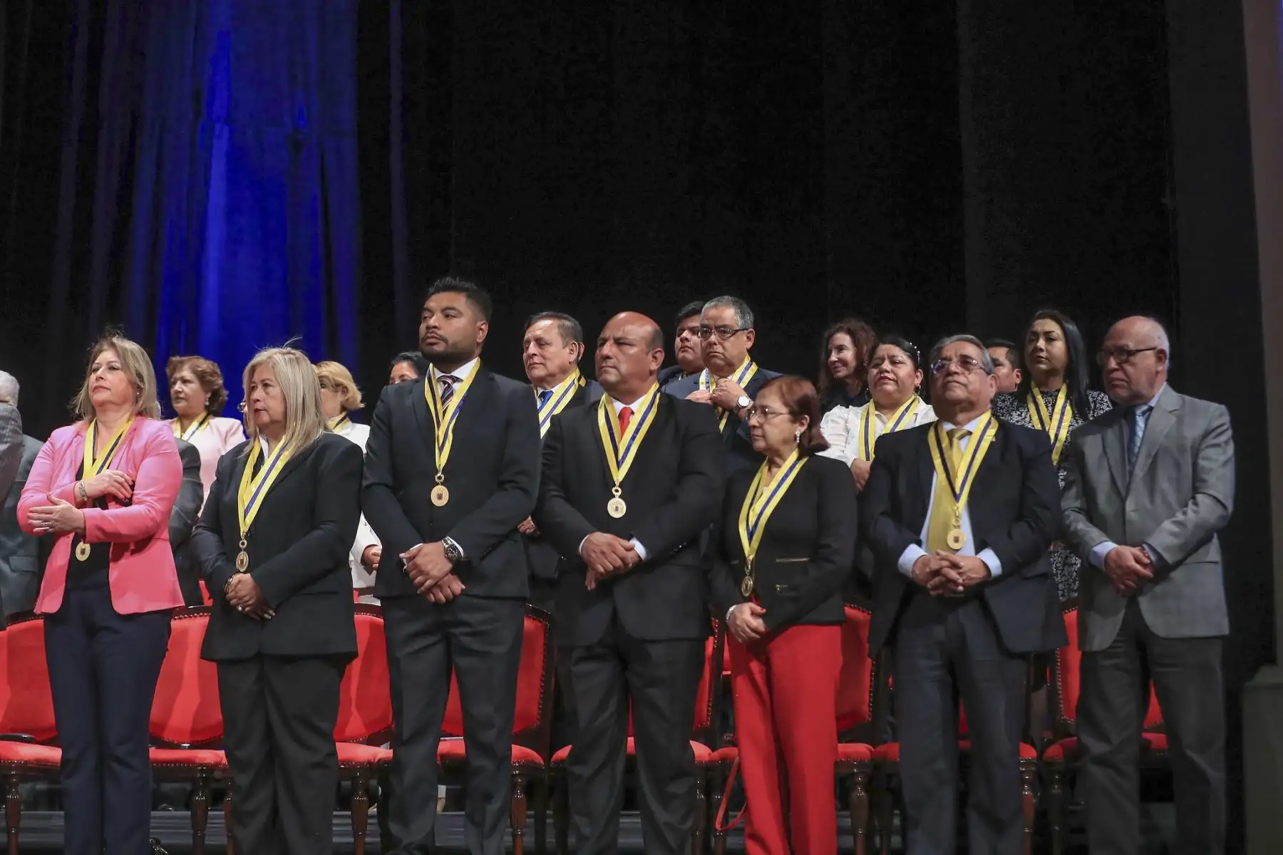 El presidente de la república, José Jerí, participa en la ceremonia de juramentación de Renzo Reggiardo como alcalde metropolitano de Lima.
Foto: ANDINA/Prensa Presidencia