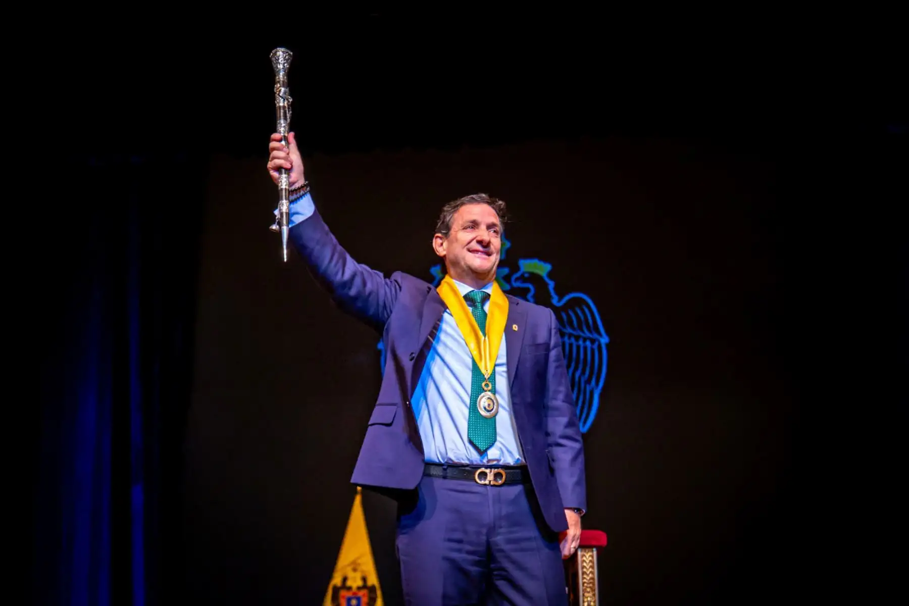 El presidente de la república, José Jerí, participa en la ceremonia de juramentación de Renzo Reggiardo como alcalde metropolitano de Lima.
Foto: MML