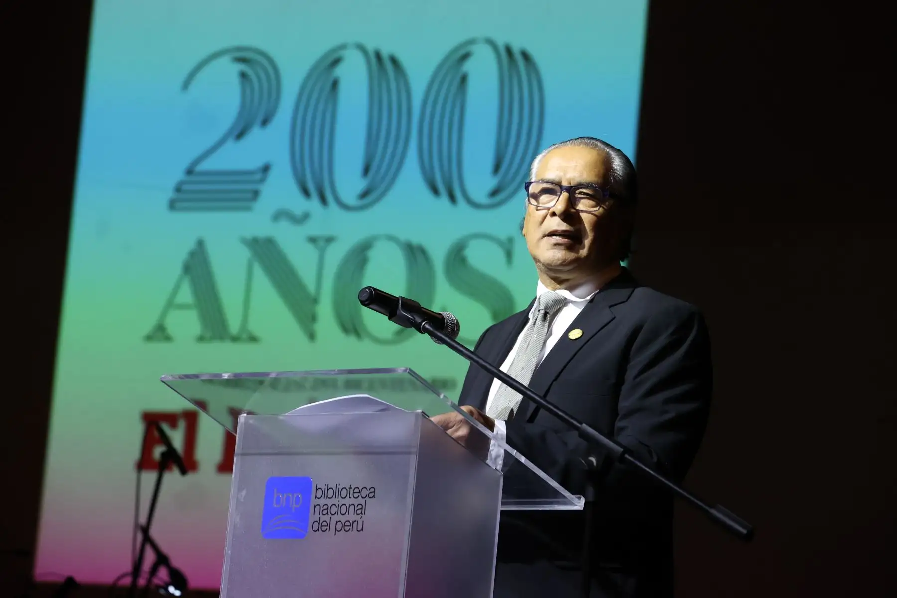 En la ceremonia se cuenta con la presencia del  presidente del directorio de Editora Perú, Hugo Aguirre.
Foto: ANDINA/Melina Mejía