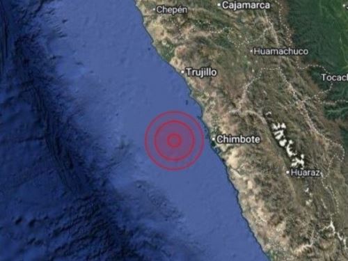 Sismo de magnitud 4.0 se produjo en la madrugada de hoy cerca de la ciudad de Chimbote, región Áncash.
