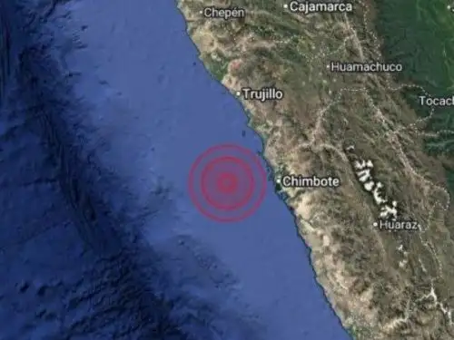 Sismo de magnitud 4.0 se produjo en la madrugada de hoy cerca de la ciudad de Chimbote, región Áncash.