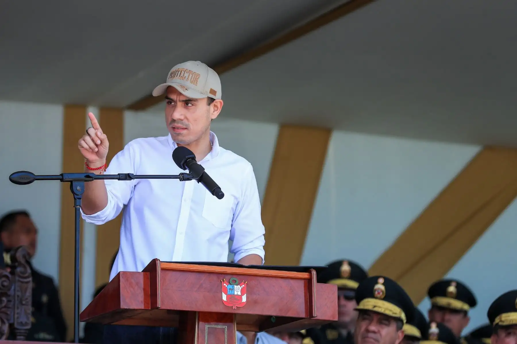 El presidente de la república, José Jerí Oré, participa en la ceremonia por el 103.° aniversario de la Dirección de Seguridad del Estado. Foto: ANDINA/Prensa Presidencia