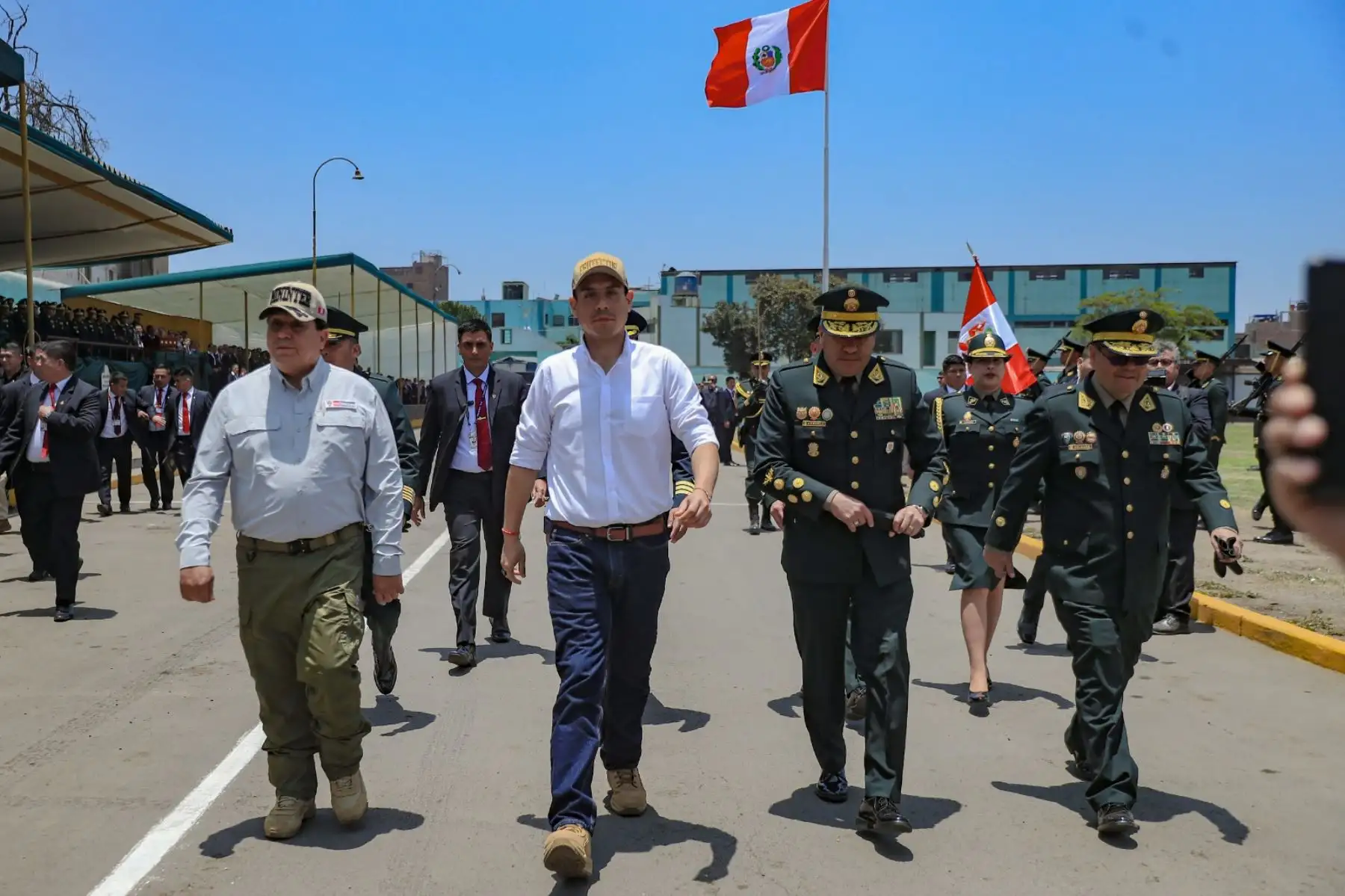 El presidente de la república, José Jerí Oré, participa en la ceremonia por el 103.° aniversario de la Dirección de Seguridad del Estado. Foto: ANDINA/Prensa Presidencia