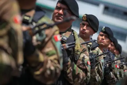 Special police forces. Photo: ANDINA/Presidency Press.