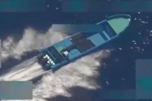 Primer ataque de Estados Unidos contra una narcolancha en el océano Pacífico. Foto: Captura CNN en Español