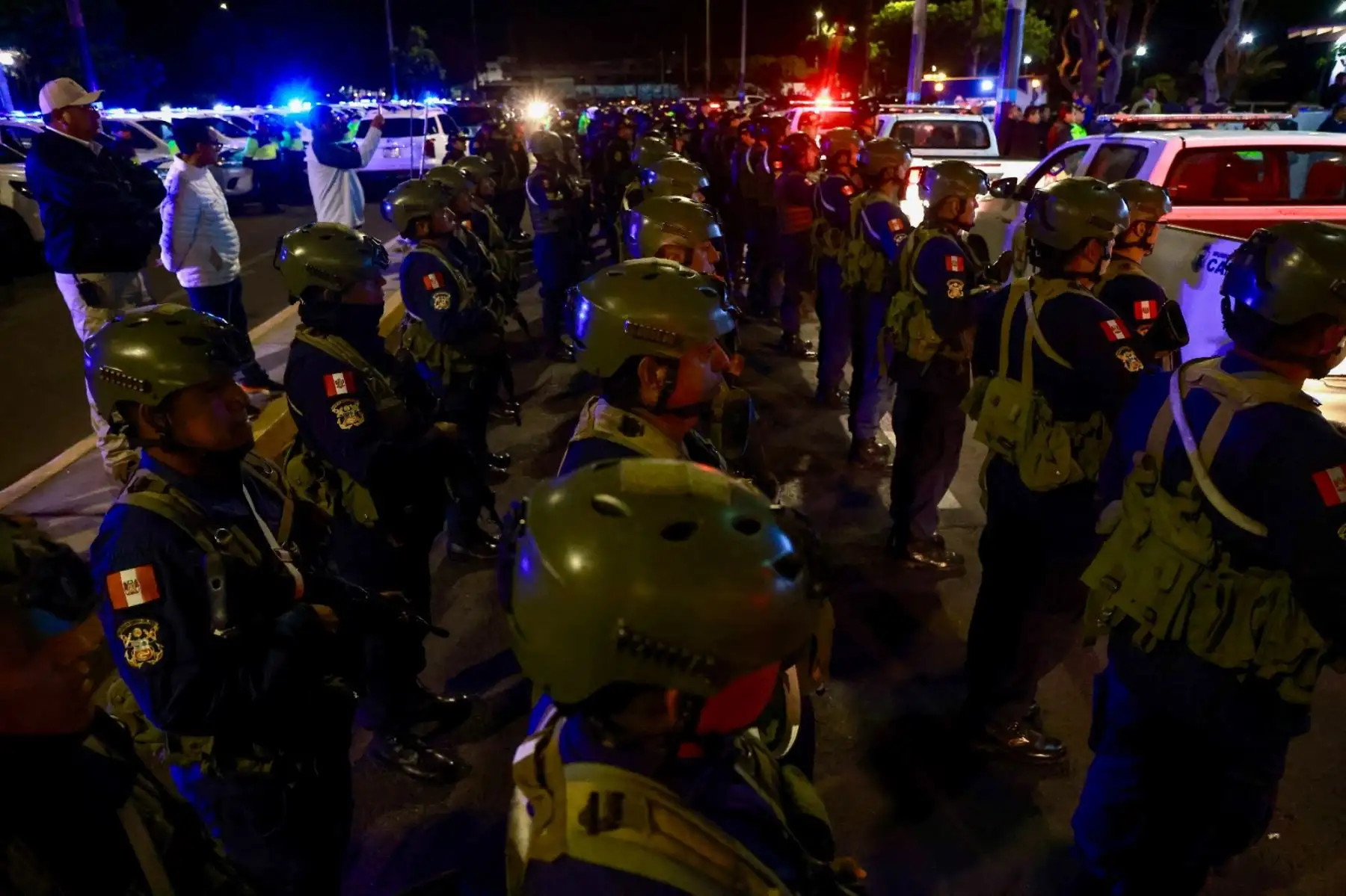 El operativo incluyó la supervisión de puntos estratégicos para luchar contra la criminalidad. Foto: ANDINA/ Prensa Presidencia