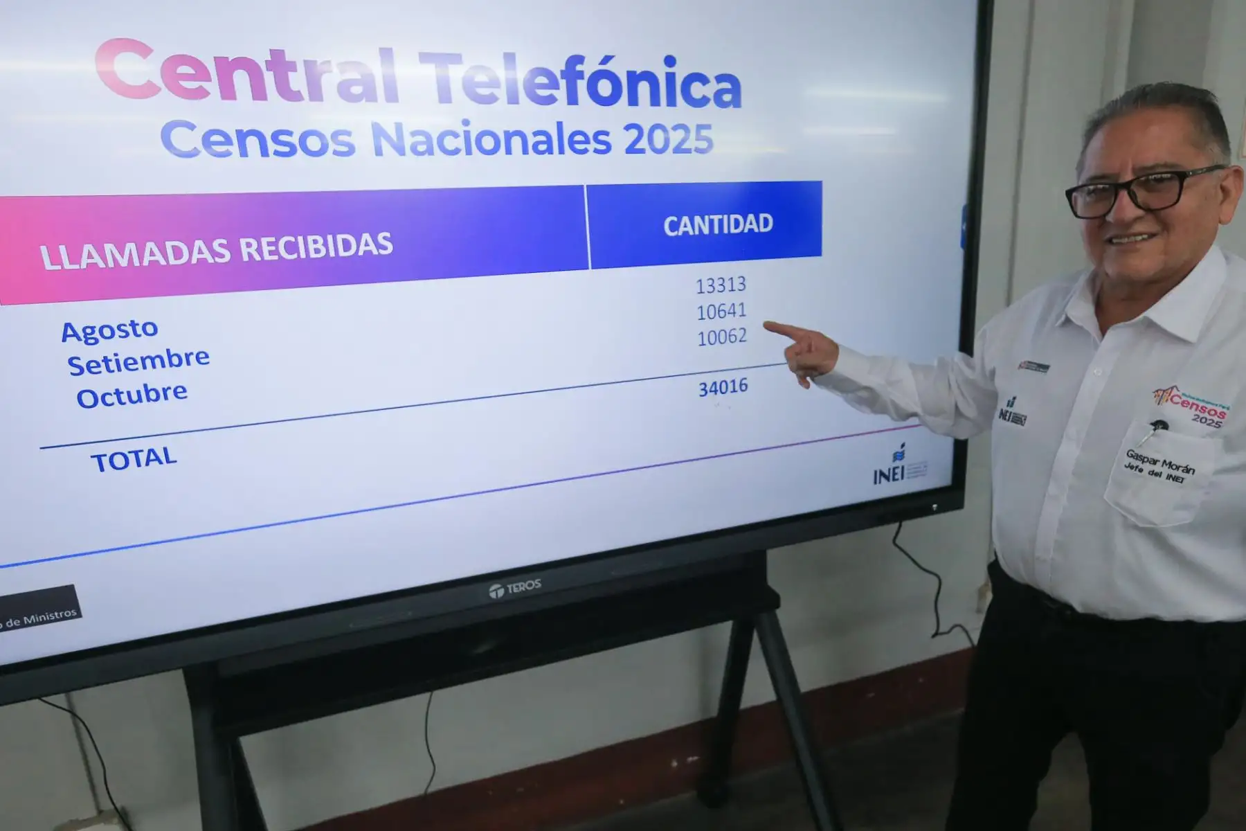 El Instituto Nacional de Estadística e Informática (INEI) informará desde la Central Telefónica de los Censos 2025 sobre los  servicios que brinda esta central en la atención a la ciudadanía durante el proceso censal que culmina el 31 de octubre. Foto: ANDINA/Héctor Vinces