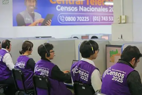 Central Telefónica de los Censos 2025 del INEI superó las 30 mil llamadas de atención a la ciudadanía