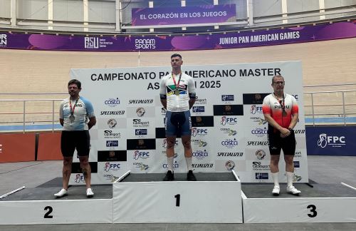 Michael Herschkowicz Lampl logró la medalla de bronce en la prueba de keirin en el Campeonato Panamericano Master de Pista y Ruta, que se desarrolla en Asunción (Paraguay).