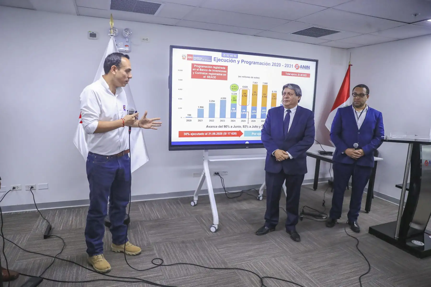 El presidente Jerí lideró reuniones con sectores para fortalecer la gestión del Estado. Foto: ANDINA/Prensa Presidencia