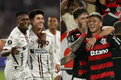 Liga de Quito y Flamengo