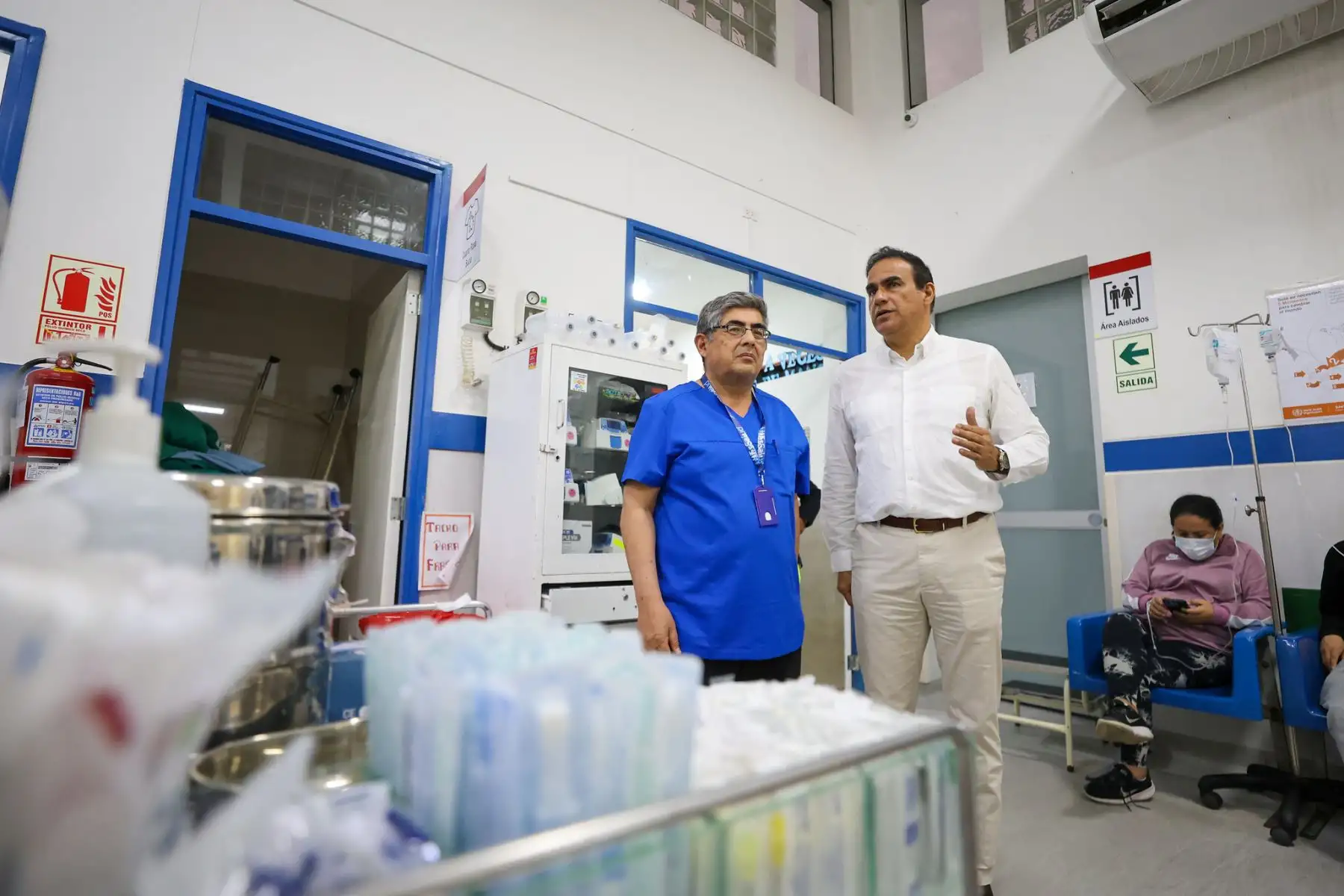 Ministro Óscar Fernández realizó visita de inspección al Hospital EsSalud Aurelio Díaz Ufano - San Juan de Lurigancho Ministro Óscar Fernández realizó visita de inspección al Hospital EsSalud Aurelio Díaz Ufano - San Juan de Lurigancho