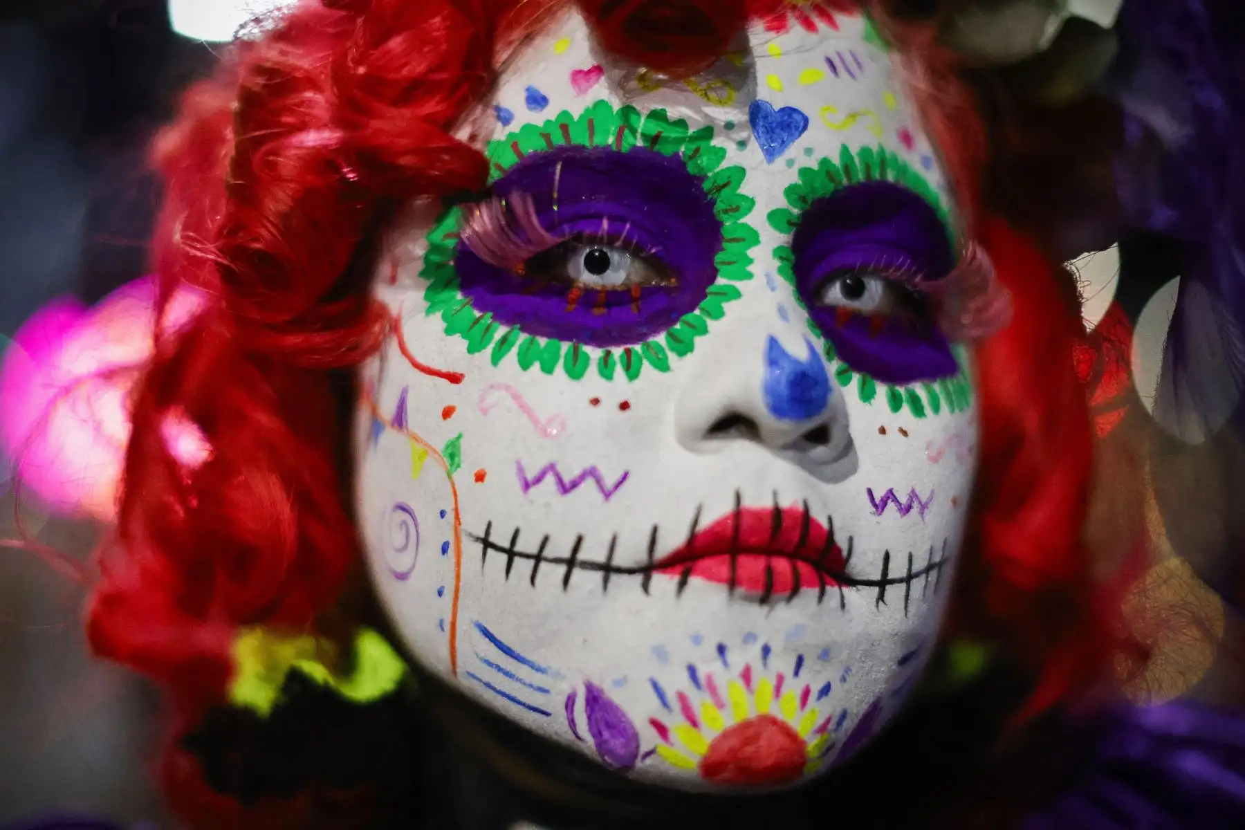 Mujer vestida de Catrinas participa en el Desfile de Catrinas, previo al Día de Muertos en la Ciudad de México. AFP Mujer vestida de Catrinas participa en el Desfile de Catrinas, previo al Día de Muertos en la Ciudad de México. AFP