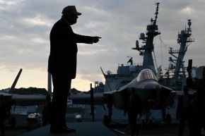 Silueta del presidente de Estados Unidos, Donald Trump. Foto: AFP