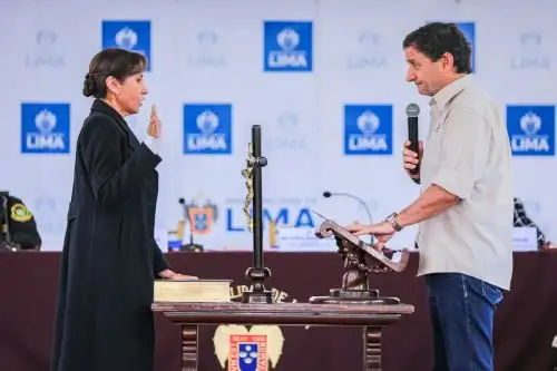 Patricia Benavides, fiscal Suprema de la Segunda Fiscalía Suprema en lo Penal-Ministerio Público, juró como miembro del Coresec. (Municipalidad de Lima)