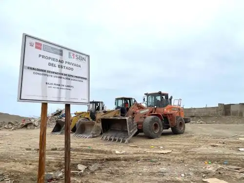 Superintendencia Nacional de Bienes Estatales más de 4 millones de metros cuadrados de terrenos estatales ocupados de forma indebida.