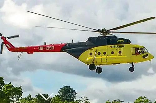 Foto referencial de helicóptero de la empresa Helicópteros del Sur S.A.