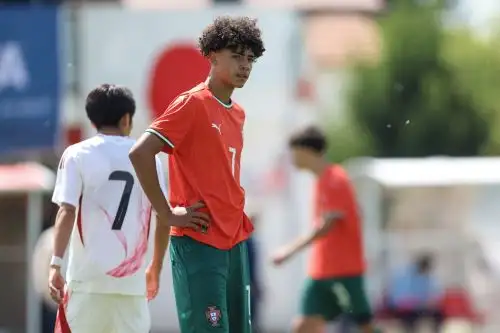 Hijo de Cristiano Ronaldo sigue sumando minutos con la selección portuguesa Sub-16. Foto: AFP