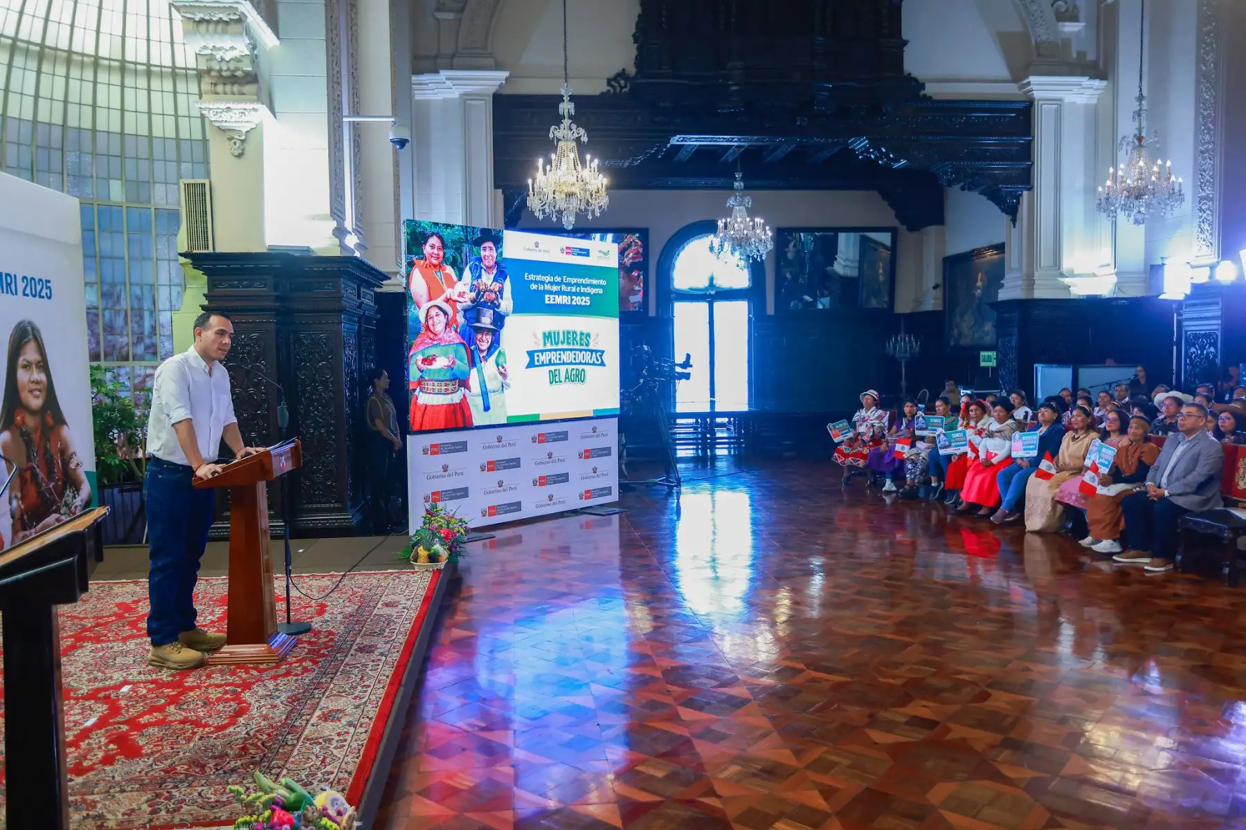 El Gobierno del Perú, a través del presidente de la República, José Jerí, impulsa la autonomía económica de mujeres rurales con la entrega de subvenciones por cerca de S/ 10 millones, durante una ceremonia realizada en Palacio de Gobierno. Foto: ANDINA/Presidencia El Gobierno del Perú, a través del presidente de la República, José Jerí, impulsa la autonomía económica de mujeres rurales con la entrega de subvenciones por cerca de S/ 10 millones, durante una ceremonia realizada en Palacio de Gobierno. Foto: ANDINA/Presidencia
