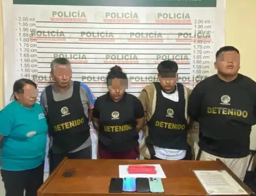Agentes de la Divincri de Trujillo detiuvieron a cinco presuntos implicados en el atentado contra la clínica Inkamay Salud. ANDINA/Difusión