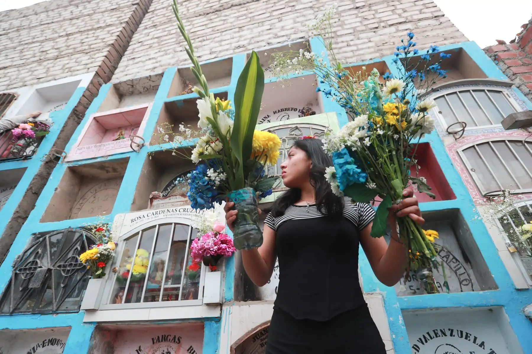 En el cementerio Santa Rosa, ubicado en el cerro La Regla, en el Callao, cientos de personas acudieron este Día de Todos los Santos para visitar a sus difuntos. Con flores, velas y música, las familias recordaron a sus seres queridos en un ambiente de fe y tradición, llenando el camposanto de colores y emociones en una jornada dedicada al recuerdo y la unión.
Foto : ANDINA / Lino Chipana Obregón.