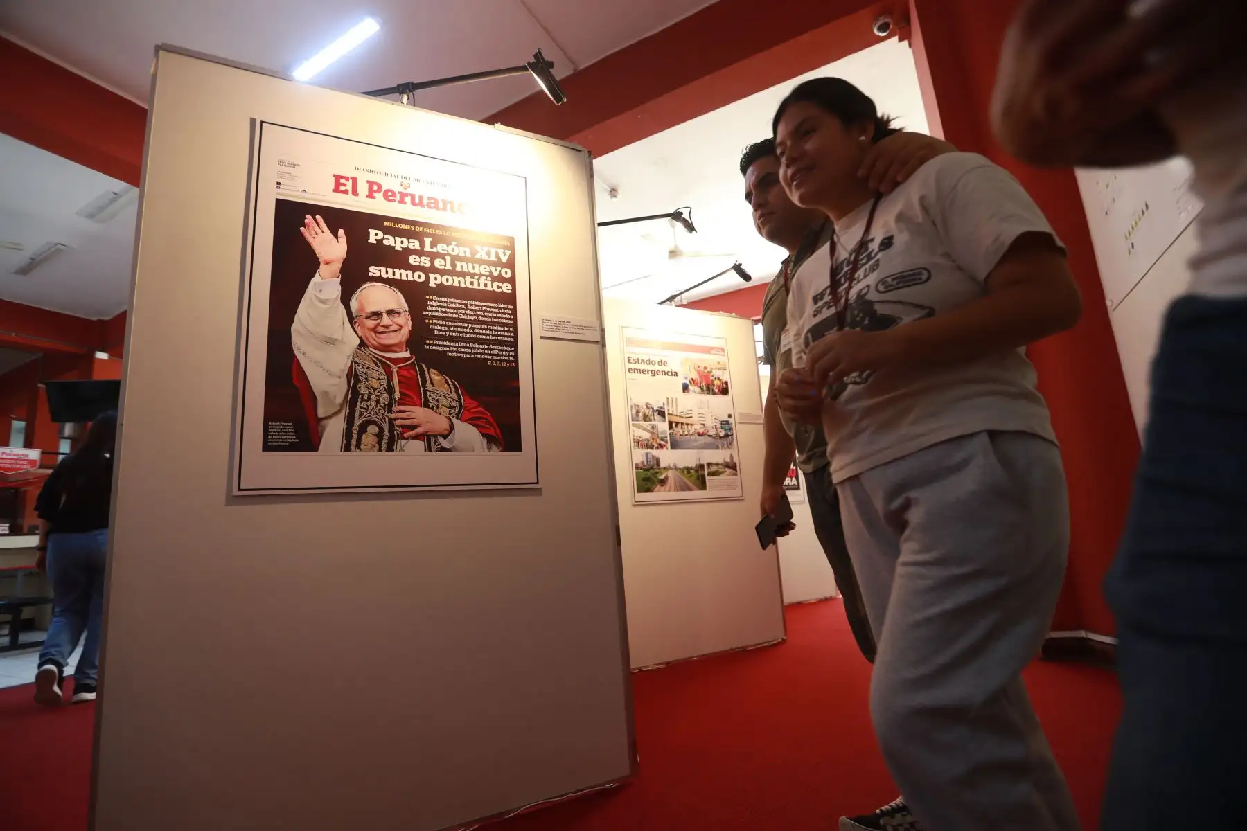 Visitantes a el museo Gráfico del Diario Oficial El Peruano. Foto: ANDINA / Lino Chipana Obregón