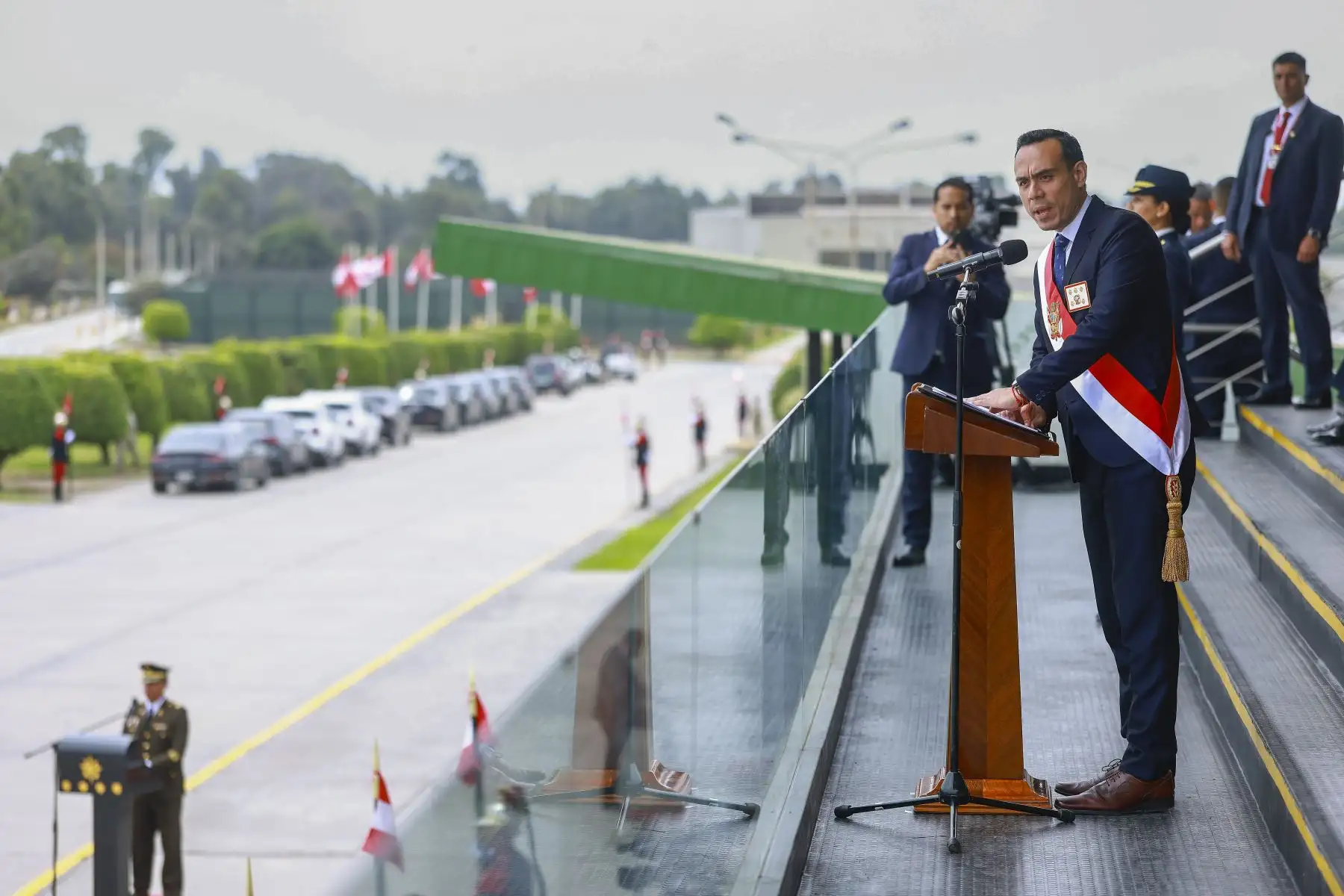 Reconocimiento al presidente José Jerí Oré, como Jefe Supremo de las Fuerzas Armadas y Policía Nacional del Perú. Foto: ANDINA/Prensa Presidencia