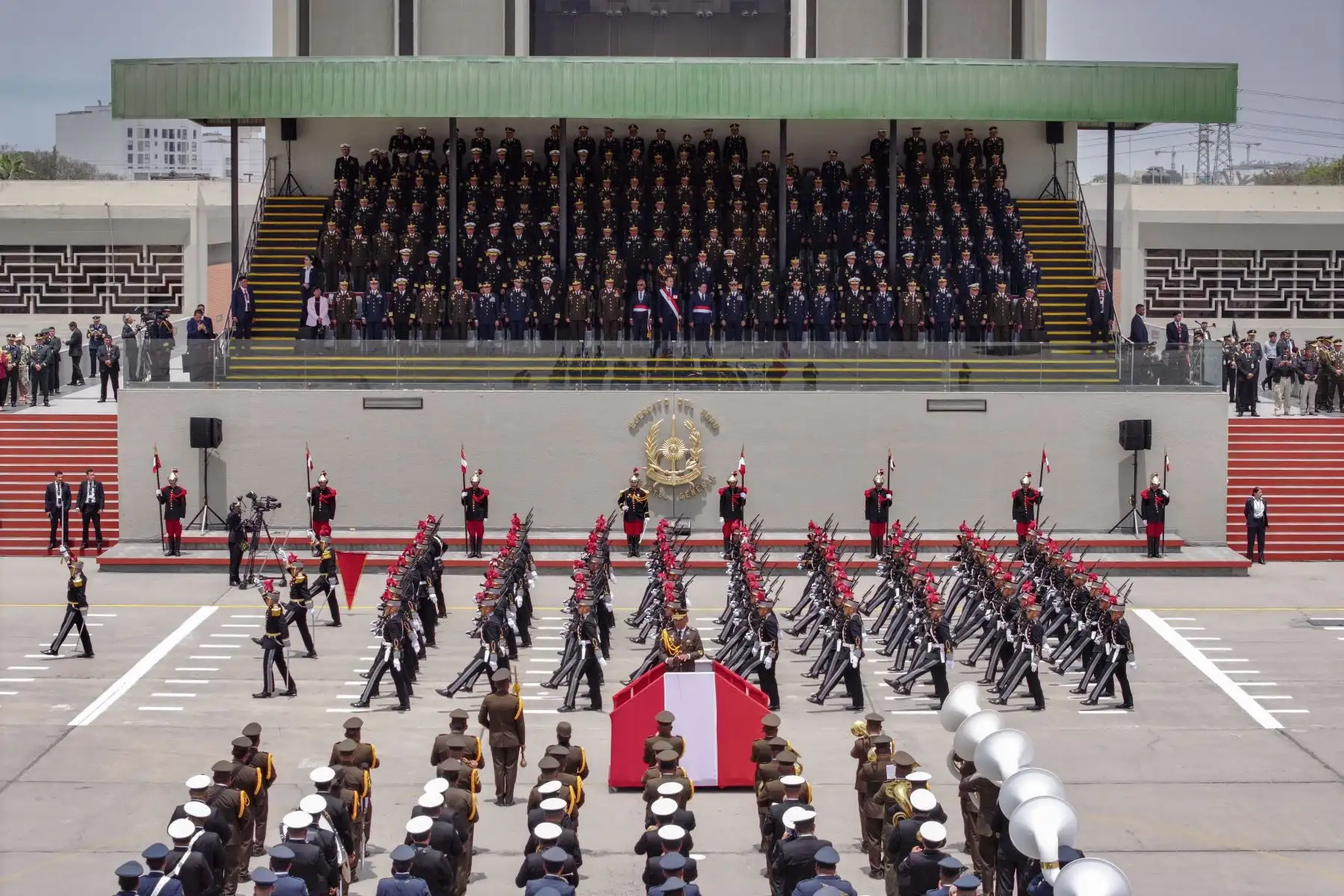 Reconocimiento al presidente José Jerí Oré, como Jefe Supremo de las Fuerzas Armadas y Policía Nacional del Perú. Foto: ANDINA/Prensa Presidencia