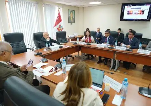 La titular del Midis, Lesly Shica, se presenta ante la Comisión de Desarrollo e Inclusión Social del Congreso de la República donde explica la política de su sector. ANDINA/Difusión