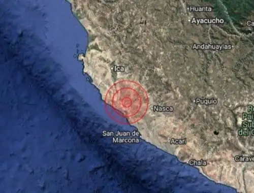 El epicentro del sismo de magnitud 4.0 se localizó cerca de la ciudad de Palpa, región Ica.