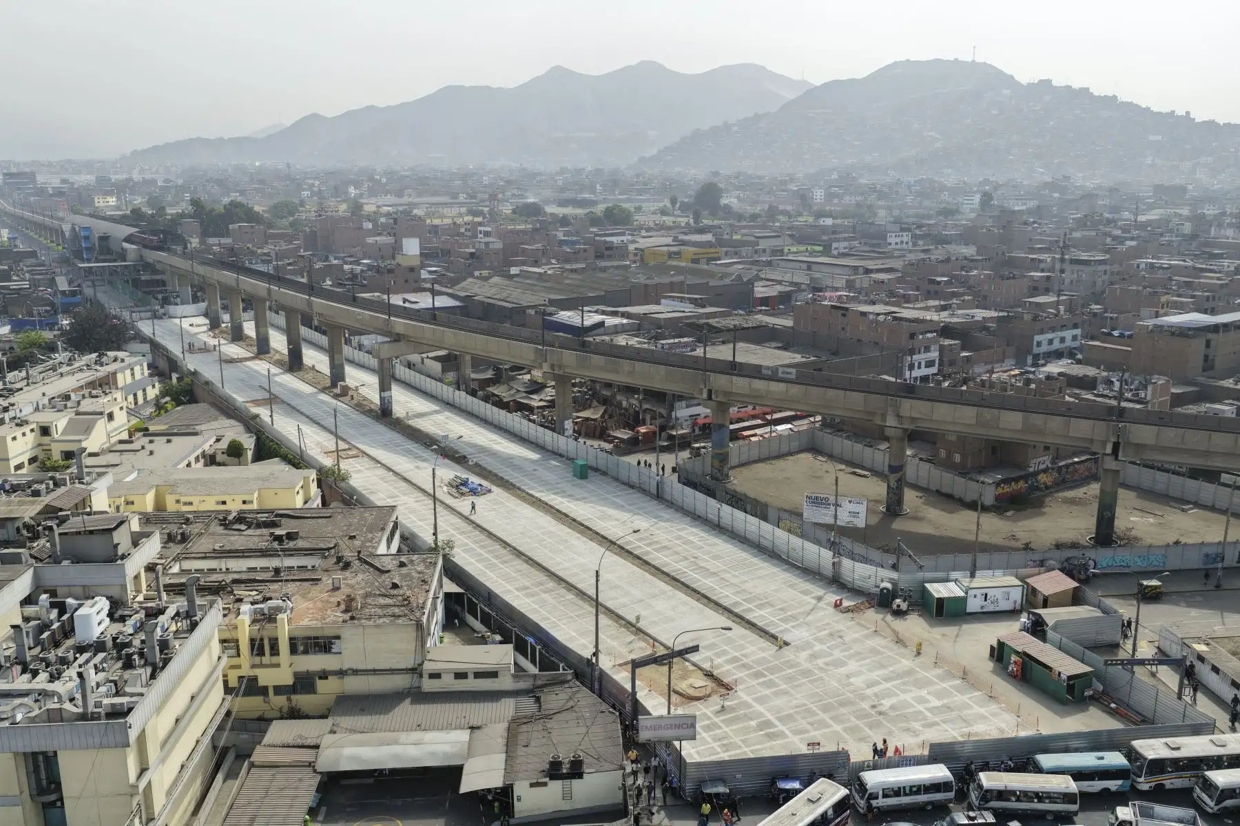 El enlace se dará entre la Estación Central del Metropolitano y la estación Grau de la Línea 1. Según lo previsto, la obra estaría lista en abril de 2026. Foto: ANDINA/Jhonel Rodríguez Robles