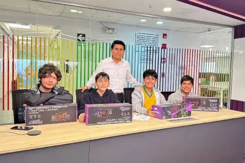 Los estudiantes del colegio Augusto Weberbauer compitieron en la final de los Intercolegiales de Minecraft 2025. Foto: Globant