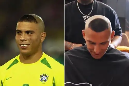 Alex Valera se hizo corte de cabello de Ronaldo Nazário